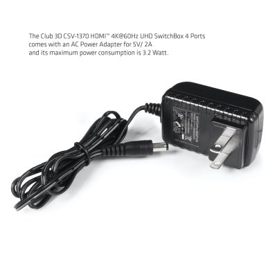 2. CLUB3D HDMI 2.0 UHD SwitchBox 4 Ports