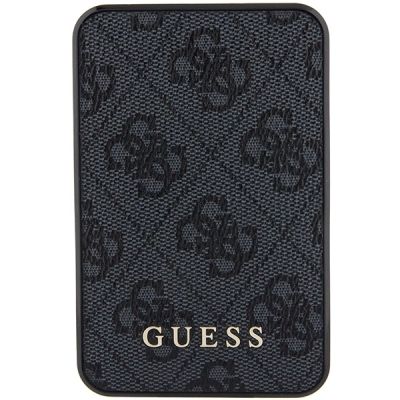 2. Guess Powerbank 15W GUPB5LP4GEGK 5000mAh schwarz/schwarz 4G Leder Metall Logo