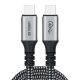 Choetech XCC-1040 USB-C – USB-C-Kabel 240 W 8K 60 Hz 1,2 m – Schwarz