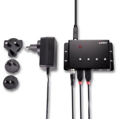 5. Lindy 43374 USB 3.2 Gen 1 (3.1 Gen 1) Typ-B Hubs und Konzentratoren 5000 Mbit/s Schwarz