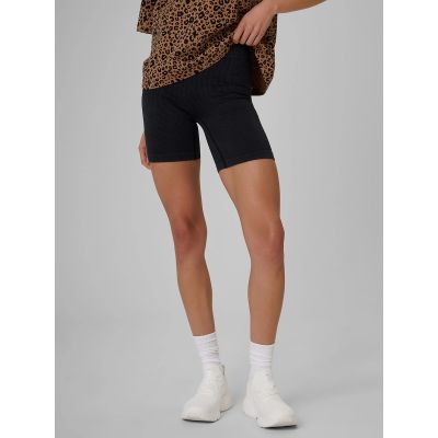 3. Kurze Leggings aus geripptem Strick für Damen, Größe 4F 4FRSS26TSTIF042-20S