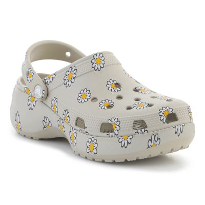 CROCS CLASSIC PLATFORM CLOG IN FLORAL METEOR 212668-1WY