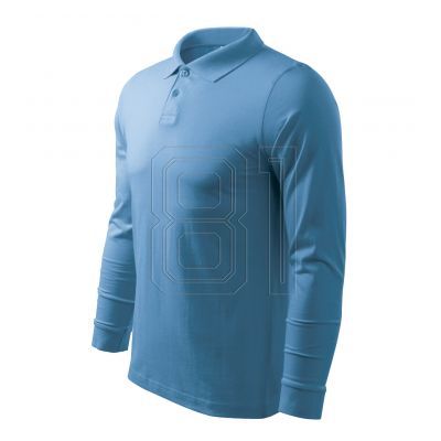6. Malfini Single J. LS M Poloshirt MLI-21114 azurblau