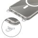 4. Tech-Protect Flexair Chain MagSafe Hülle für iPhone 16 - Transparent + 2 Tragebänder (Pink und Grau)