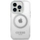 3. Guess GUHMP14XHTRMS iPhone 14 Pro Max 6,7" srebrny/silver hard case Metal Outline Magsafe