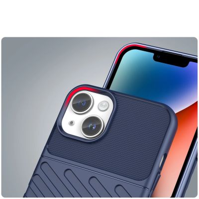 6. Thunder Case iPhone 14 Plus blaue gepanzerte Hülle