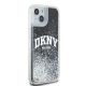 4. DKNY Liquid Glitter Big Logo Hülle für iPhone 15 / 14 / 13 - Schwarz