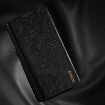 13. Nillkin Qin Pro Hülle für Samsung Galaxy Z Fold 7 mit S Pen Space – Schwarz