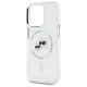 6. Karl Lagerfeld IML Metal Karl&Choupette Head MagSafe Case für iPhone 15 Pro Max - Weiß