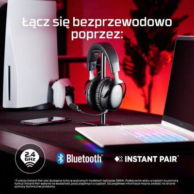 40. HyperX Cloud III Wireless – Kabelloses Gaming-Headset (Schwarz und Rot)