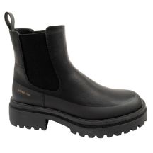 GAP Damenschuhe Louise, schwarze Stiefeletten, modische Slipper