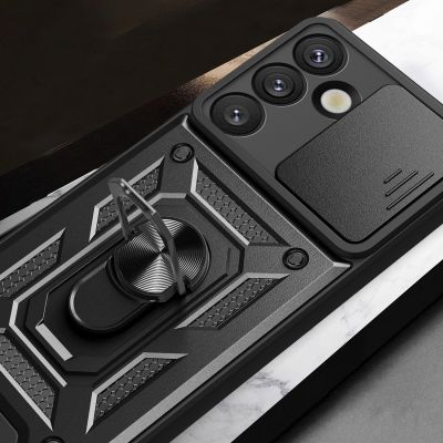 6. Hybrid Armor Camshield Hülle für Samsung Galaxy S26 Plus - Schwarz
