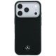 3. Mercedes Leder-Halbhülle in Holzoptik mit MagSafe-Funktion für iPhone 17 Pro / 18 Pro – Schwarz