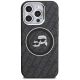 3. Karl Lagerfeld IML Glitter Karl & Choupette Heads Logo MagSafe Hülle für iPhone 16 Pro Max - Schwarz