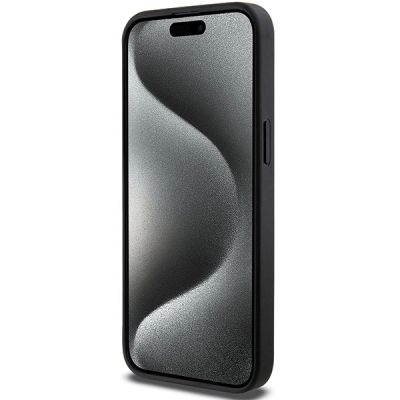5. Karl Lagerfeld Gripstand Saffiano Choupette Pins Hülle für iPhone 13 Pro / 13 – Schwarz
