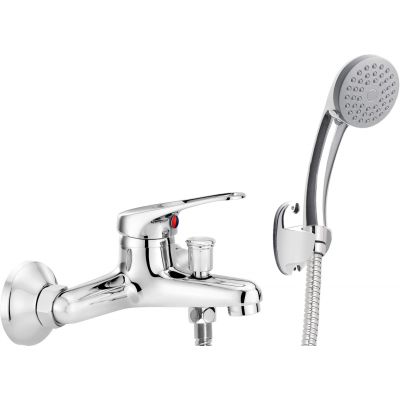 Wandmontierte Badewannenarmatur mit Duschset BYU_011M 5907650801054