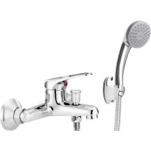 Wandmontierte Badewannenarmatur mit Duschset BYU_011M 5907650801054