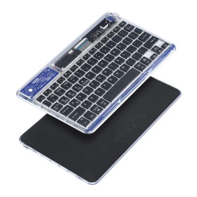2. Dux Ducis Keyboard (CK Series) Kabellose Tastatur für Laptop/Tablet/Telefon – Transparent