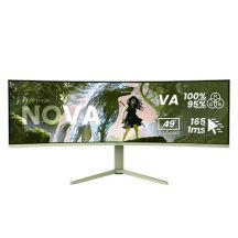 Arozzi Nova 49” Curved Computer Monitor 124,5 cm (49") 5120 x 1440 px Dual QHD LED Grün