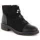 4. Damen-Wildlederimitat-Stiefeletten, gefüttert, schwarz M.Daszyński SA252-4