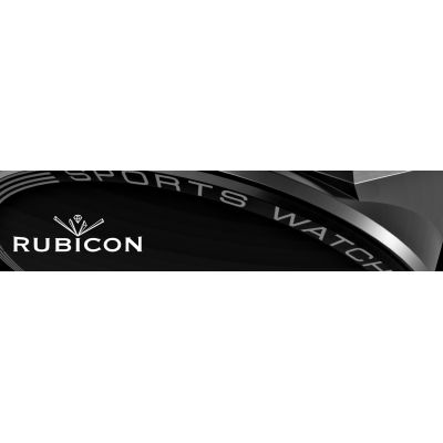 16. Rubicon RNCE99 Smartwatch aus schwarzem Metall und Silikon SMARUB194