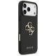 4. Guess Grained Big 4G & Classic Logo Hülle für iPhone 17 Pro Max - Schwarz