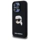 2. Karl Lagerfeld KLHMP15LSKHPPLK iPhone 15 Pro 6,1" schwarz/schwarz Hardcase Silikon Karl Head Print MagSafe