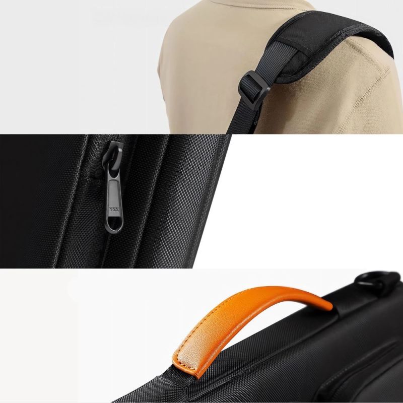 12. Tech-Protect Defender Tasche für 15-16 Laptops, Schwarz und Orange