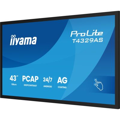 12. IIYAMA Monitor 108 cm (42,5") T4329AS-B1AG 16:9 M-Touch 2x HDMI + USB-C