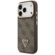 2. Guess 4G PU Dreieck-Logo & Standkamera Magsafe Hülle für iPhone 17 Pro - Braun