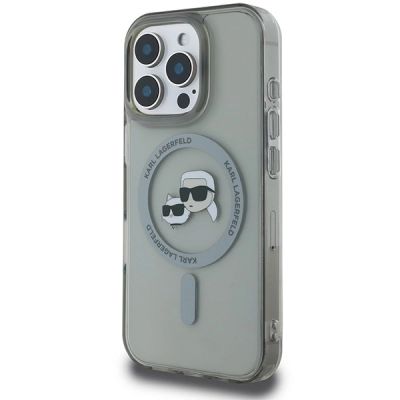 2. Karl Lagerfeld IML Metal Karl&Choupette Head MagSafe Hülle für iPhone 16 Pro - Schwarz