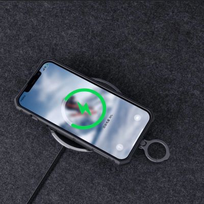 15. Nillkin CamShield Armor Pro Case iPhone 14 Plus gepanzerte Abdeckung mit Kameraabdeckungsringständer blau