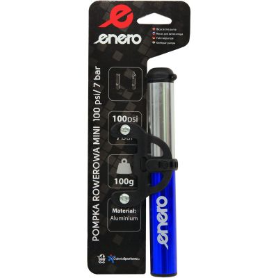 21. ENERO Fahrradpumpe aus Aluminium, 22 x 191 mm, blau, 1033136