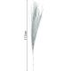 14. Dekorative Feder 117 cm Silber