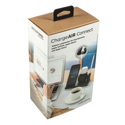 4. RealPower ChargeAIR Connect Smartphone, Smartwatch, Tablet Schwarz USB Kabelloses Laden intern