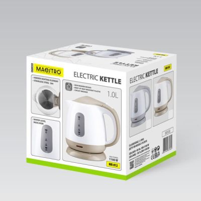 11. Elektrischer Wasserkocher 1L 1100W MR-012-GREY MAESTRO