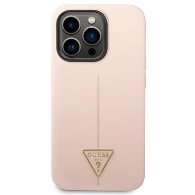 3. Guess GUHCP14LSLTGP iPhone 14 Pro 6.1" pink/pink Hardcase Silikon Dreieck