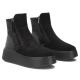 4. Schwarze Damen-Ankle-Boots aus Leder mit Plateausohle, Filippo DBT8077/26