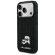 2. Karl Lagerfeld Strass-Hülle mit Karl&Choupette-Motiv für iPhone 17 Pro – Schwarz