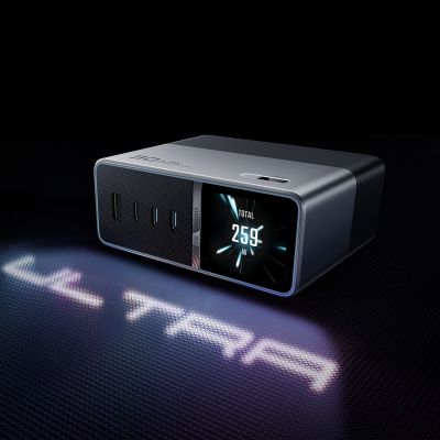 22. Cuktech TA3005U 300W 5-in-1 Ladestation mit Digitalanzeige – Silber
