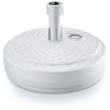 Schirmfuß rund, weißes Rattan