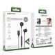 5. Acefast L2 In-Ear-Kopfhörer mit USB-C-Anschluss, Mikrofon und Fernbedienung 1,2 m – Schwarz