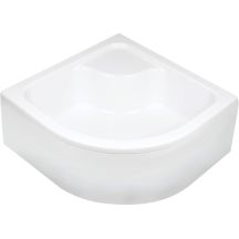 Halbrunde Acryl-Duschwanne 90x90 cm - tief