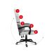 17. Huzaro Force 4.4 Grauer Mesh-Gaming-Stuhl