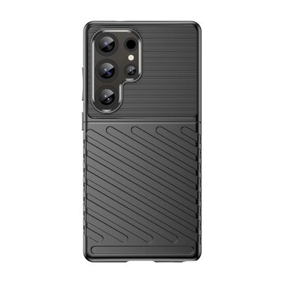 2. Thunder Case Hülle für Samsung Galaxy S25 Ultra Silikon Panzerhülle - Schwarz