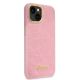 4. Guess Croco Collection Hülle für iPhone 14 Plus – Rosa