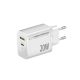 ESPERANZA NETZLADEGERÄT 20 W USB-C PD 20 W / USB-A QC 3.0 18 W WEISS EZC105W