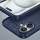 8. Carbon Case Silikonhülle für iPhone 16 Plus – blau