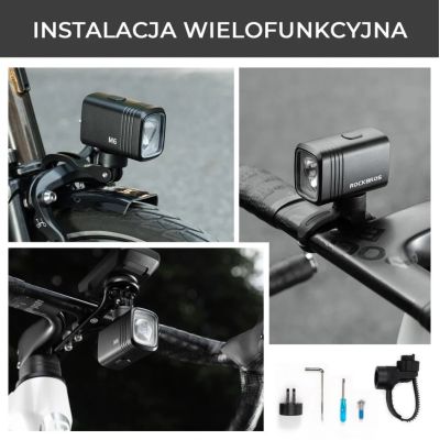 2. Rockbros 1000LM Pinkes Frontlicht für Fahrräder