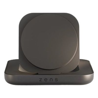 ZENS ZESC20B/00 Handy-Ladegerät für Kopfhörer, Smartphones und Uhren, Schwarz, USB, kabelloses Laden intern